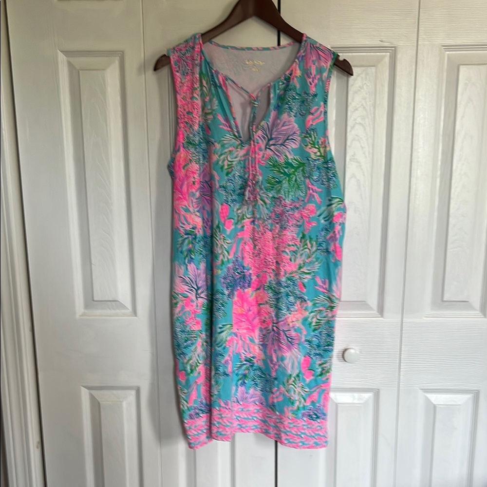 Lilly Pulitzer Pink Sleeveless Scoop Neck Sundress